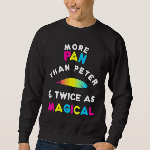 Mehr Pan als Peter Lgbtq Pansexual Pride Sweatshirt