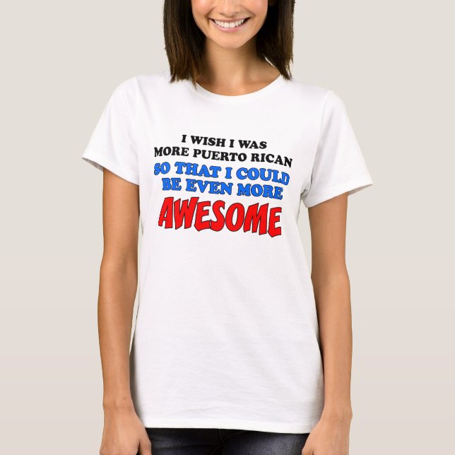 Mehr Puerto Rico Phantastischer T-Shirt (Vorderseite)