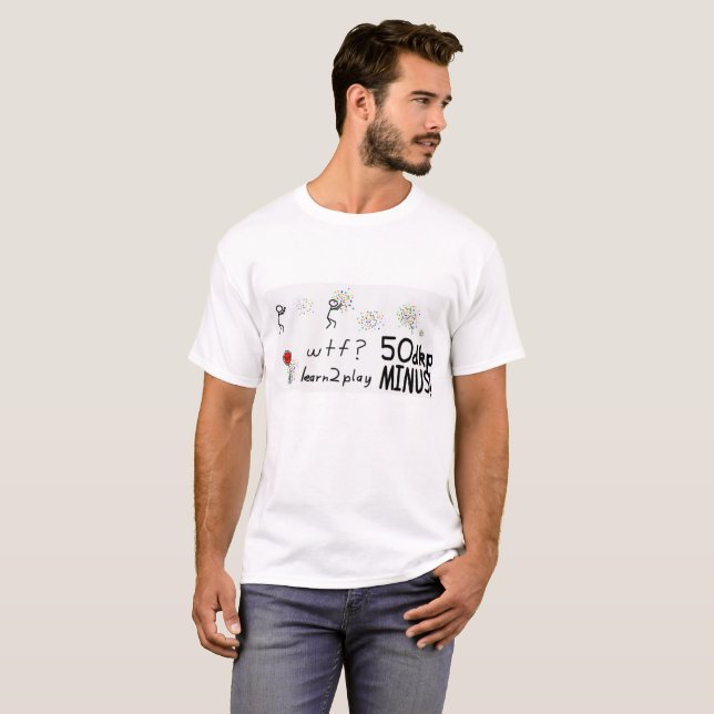 Mehr punktiert 50 DKP minus T-Shirt (Vorne ganz)