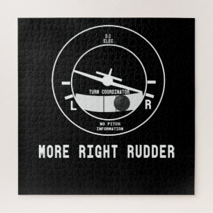 Mehr rechts Rudder CFI Flight Instructor Pilot Ges