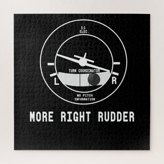 Mehr rechts Rudder CFI Flight Instructor Pilot Ges (Vertikal)