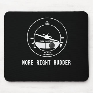 Mehr rechts Rudder CFI Flight Instructor Pilot Ges Mousepad