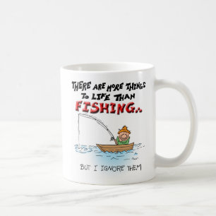 Mehr Sachen zum Leben-Fischen Kaffeetasse