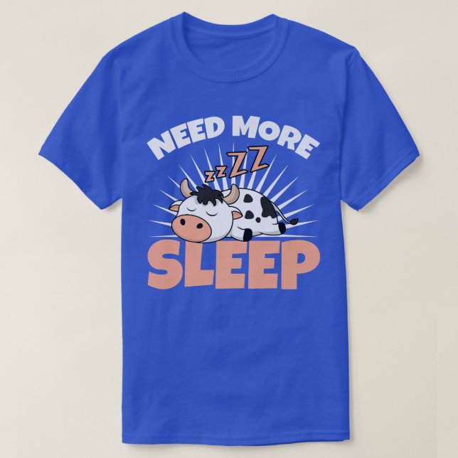 Mehr schlafender Bauer Rinderzucht Dai T-Shirt (Design vorne)