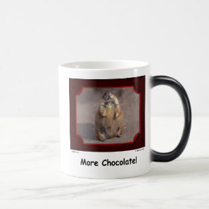 "Mehr Schokolade!" Eichhörnchen-Tasse Verwandlungstasse