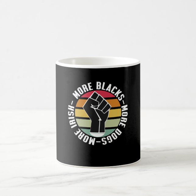 Mehr Schwarze mehr Hunde mehr irisch Kaffeetasse (Mittel)