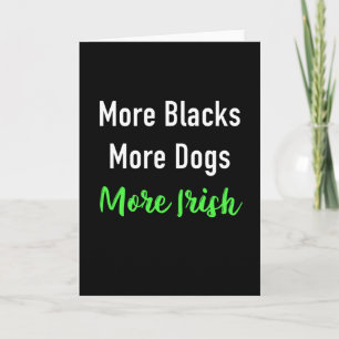 Mehr Schwarze mehr Hunde mehr irisch Karte