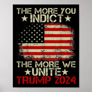 Mehr Sie sagen, je mehr wir Maga Trump Indic verei Poster