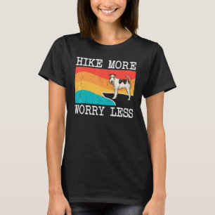 Mehr Sorgen weniger Wire Fox Terrier Grafik Hiki T-Shirt