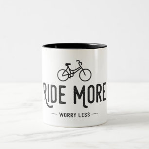 Mehr Sorgen weniger Zweifarbige Tasse