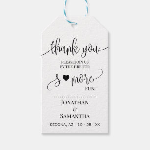 Mehr Spaß minimalistische Gastgeschenk Hochzeit Geschenkanhänger