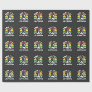 Mehr Stolz weniger Vorurteile für LGBT-Gay Pride M Geschenkpapier