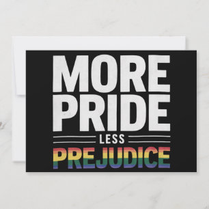 Mehr Stolz weniger Vorurteile Gay Pride LGBt Monat Einladung