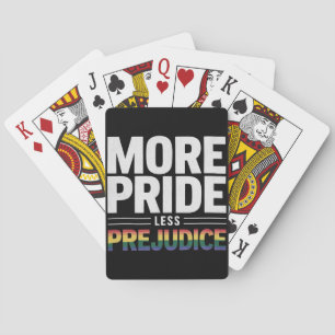 Mehr Stolz weniger Vorurteile Gay Pride LGBt Monat Spielkarten