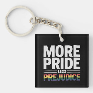 Mehr Stolz weniger Vorurteile Lgbt Gay Pride Monat Schlüsselanhänger