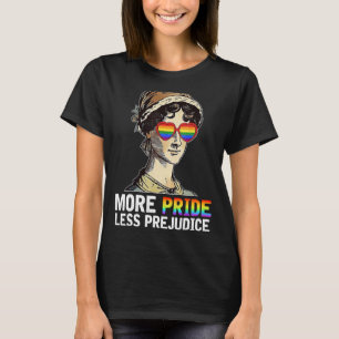 Mehr Stolz weniger Vorurteile LGBT Gay Pride Monat T-Shirt