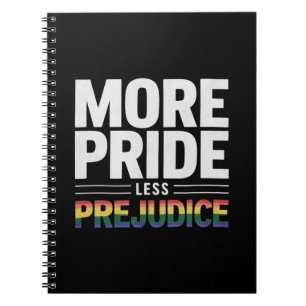 Mehr Stolz weniger Vorurteile Lgbt Gay Pride Month Notizblock