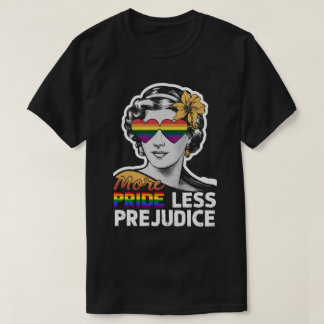 Mehr Stolz weniger Vorurteile LGBTQ Allein Lesben T-Shirt