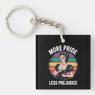 Mehr Stolz weniger Vorurteile LGBTQ Gay Pride Ally Schlüsselanhänger