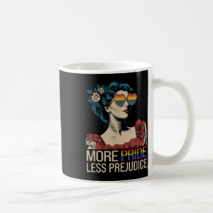 Mehr Stolz weniger Vorurteile Monat LGBTQ Kaffeetasse