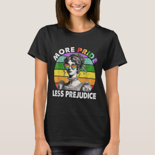 Mehr Stolz weniger Vorurteile Pride Monat Lgbtq Ga T-Shirt