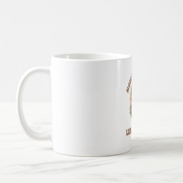 Mehr Strecken Weniger Stress Faultier Kaffeetasse (Links)