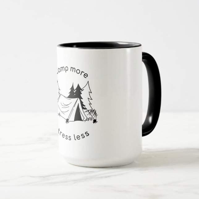 Mehr Stress weniger Tasse (VorderseiteRechts)