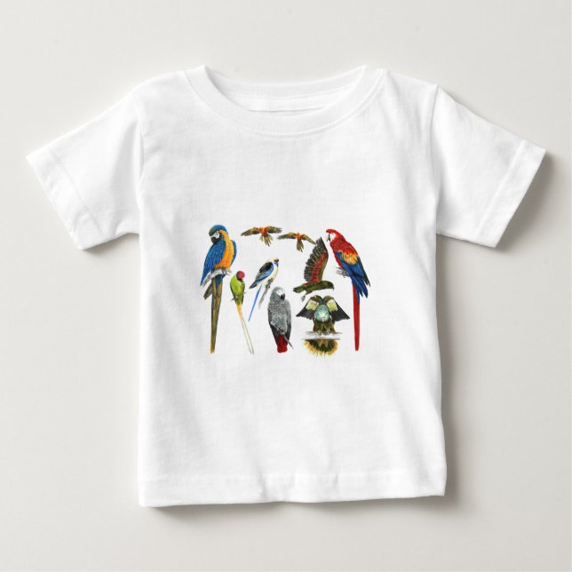mehr und mehr Papageien für alle Ihre Geschenke Baby T-shirt (Vorderseite)