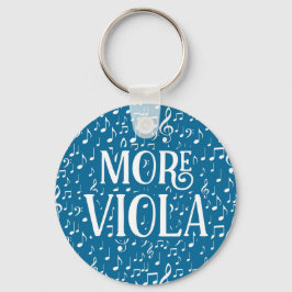 Mehr Viola - Blaue weiße Musik Schlüsselanhänger