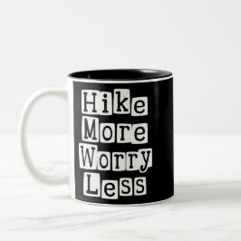 Mehr, weniger Sorgen Zweifarbige Tasse