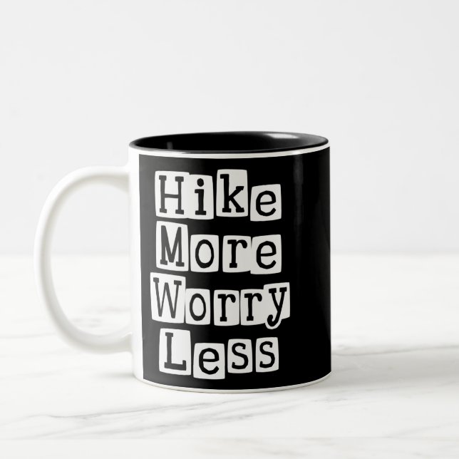 Mehr, weniger Sorgen Zweifarbige Tasse (Links)