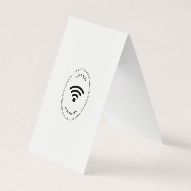Mehr WLAN-weniger Stress Visitenkarten (Vorderseite)