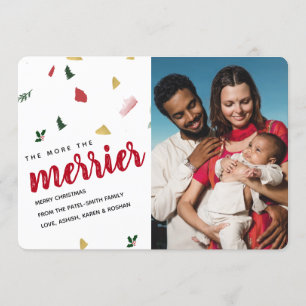 Mehr zum Merrier Holiday Baby Birth Ankündigung