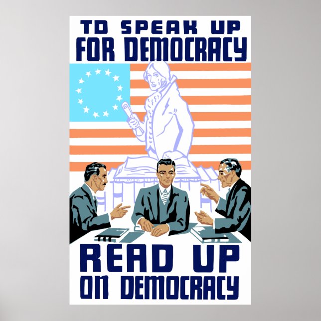 Mehr zur Demokratie Poster (Vorne)