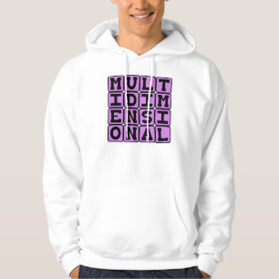 Mehrdimensional, über viele Dimensionen Hoodie