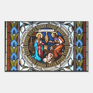 Mehrerau Collegiumskapelle Kapelle Fensterkrippe Rechteckiger Aufkleber