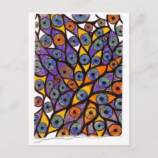 Mehrere Augen Postkarte (Vorderseite)