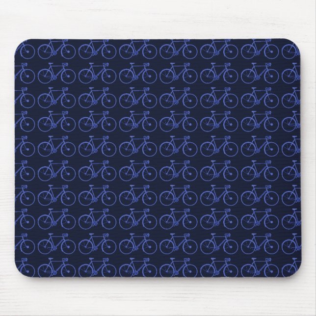 Mehrere blaue Fahrräder Mousepad (Vorne)