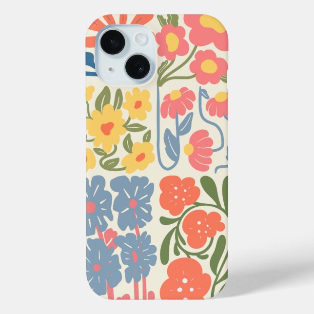 Mehrere Blume - Fall Boho Phone Case-Mate iPhone Hülle (Rückseite)
