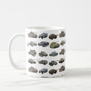 Mehrere deutsche WW2-Tanks Kaffeetasse