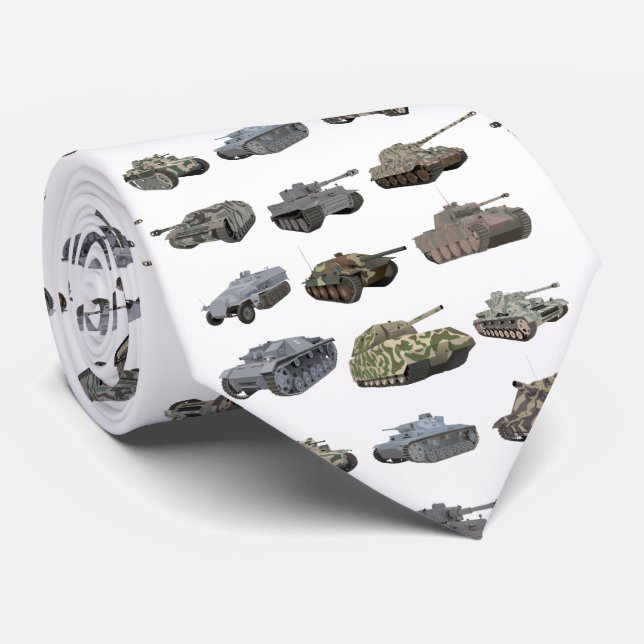 Mehrere deutsche WW2-Tanks Krawatte (Gerollt)