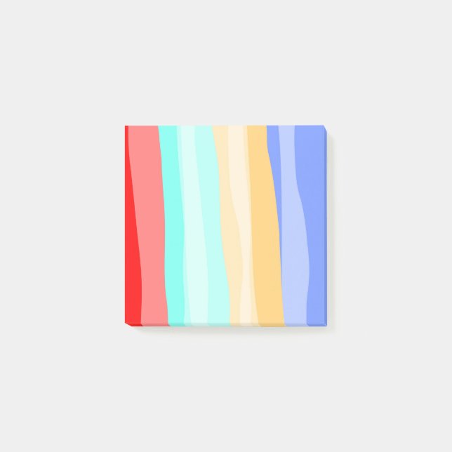 MEHRERE FARBE nach der Applikation Post-it Klebezettel (Vorderseite)