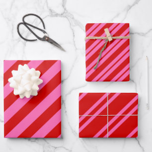 Mehrere Farbstreifen DIY-Farbton (DIG-Farbton) Geschenkpapier Set