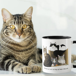 Mehrere Katzenhaushalte Grün Lustig Tasse