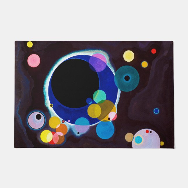 Mehrere Kreise, Wassily Kandinsky Fußmatte (Vorderseite)