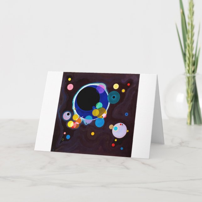 Mehrere Kreise, Wassily Kandinsky Karte (Vorderseite)