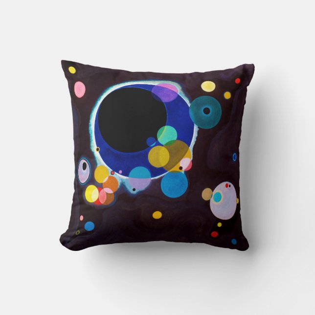 Mehrere Kreise, Wassily Kandinsky Kissen (Vorderseite)