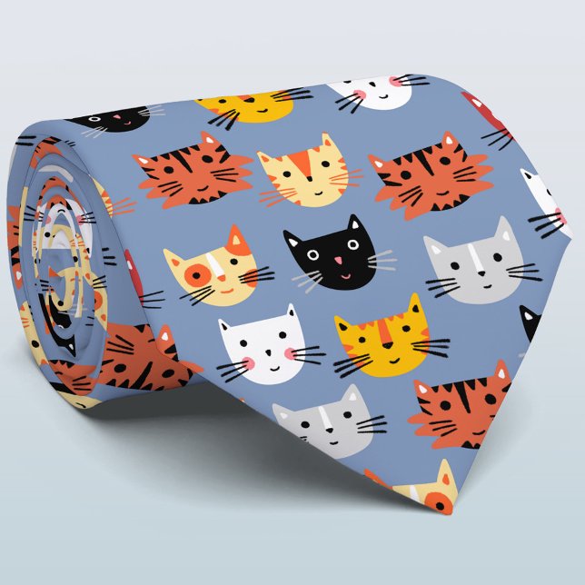 Mehrere Niedliche Kitts Krawatte (Fun cat pattern tie for animal lovers)