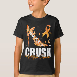 Mehrere Sklerose Orange Band Schmetterling zermalm T-Shirt