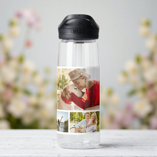 Mehrfach-Foto-Collage Moderne Personalisierte Name Trinkflasche